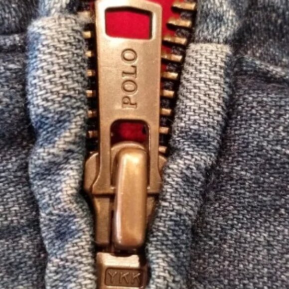 Polo Ralph Lauren Harrington Denim Jacket Vintage Size XL - Picture 5 of 10